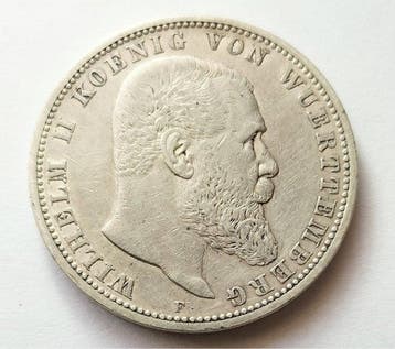 Duitsland, keizerrijk Wilhelm II. 5 Mark 1903 / Württemberg