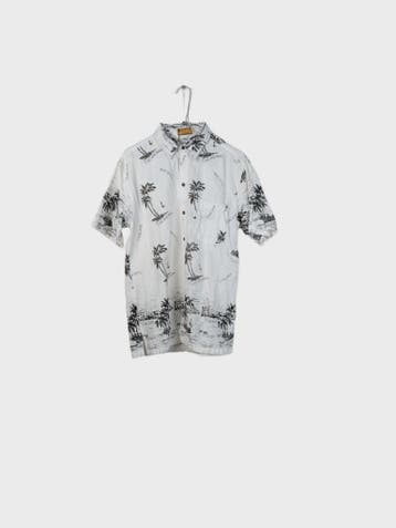 Razia Fashion Casual Shirt Heren maat M Wit Vintage, Ophalen of Verzenden, Nieuw