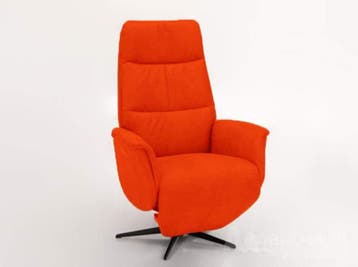 Relaxfauteuil Heino - relaxfauteuils - Oranje, Nieuw, Leer