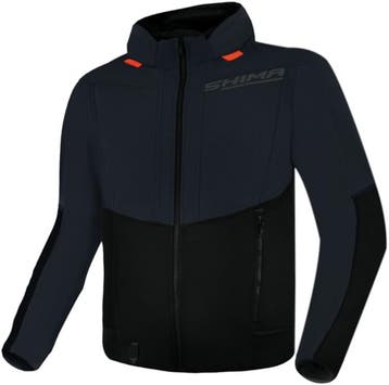 SHIMA Daybreaker Grijs Zwart Motor Zip Hoodie, Motoren, Nieuw met kaartje, Jas | textiel, SHIMA, Heren