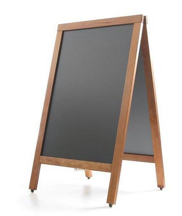 Krijtstoepbord, Hendi, 500x450x(h)850mm, Ophalen of Verzenden