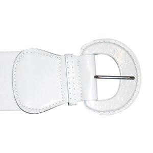 Elastic Belt in White., Kleding | Dames, Riemen en Ceinturen, Verzenden, Nieuw