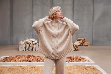 Breipatroon Ponchotrui Nadine met kabelpatroon - damesmode, Ophalen of Verzenden, Nieuw