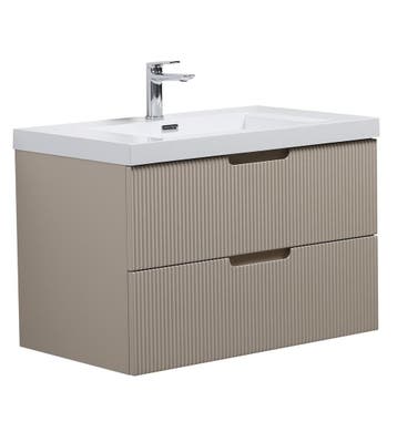 Badkamermeubel Set Thermis 80cm Crème Badmeubel, Huis en Inrichting, Badkamer | Badkamermeubels, Verzenden, Nieuw, Wastafelkast