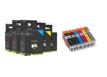 Geschikt Canon PGI-570BK Cli-571 XL serie met grijs MET CHIP, Nieuw, Cartridge, Inktmedia