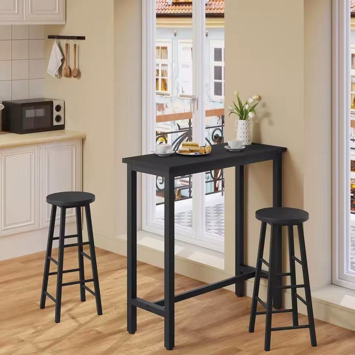 Nieuwe Industriële Bartafel – Zwart Design 100x40cm Bar, Huis en Inrichting, Barren, Nieuw, Verzenden