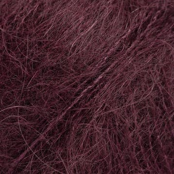 DROPS Kid-Silk Uni Colour - 71 donkere druif - Mohair Gare, Ophalen of Verzenden, Nieuw