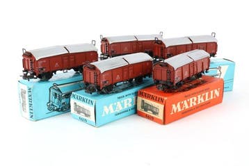 Märklin H0 - 4619 - Modeltrein goederenwagon (5) - Vijf, Nieuw