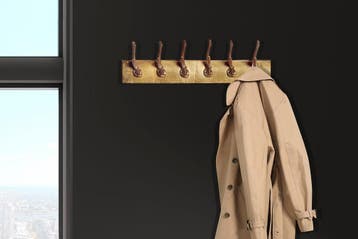 Decoratieve Wandkapstok DEER 50cm goud Metalen Hertengewei, Huis en Inrichting, Ophalen of Verzenden, Nieuw