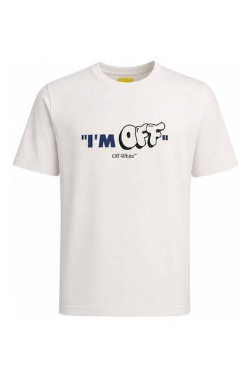 Off-White T-shirt Jongens in maat 104 Wit, Kinderen en Baby's, Verzenden, Zo goed als nieuw, Off-White, Jongen of Meisje