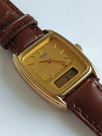 Seiko - Hybrid E029-5470 Gold Plated - Zonder minimumprijs -