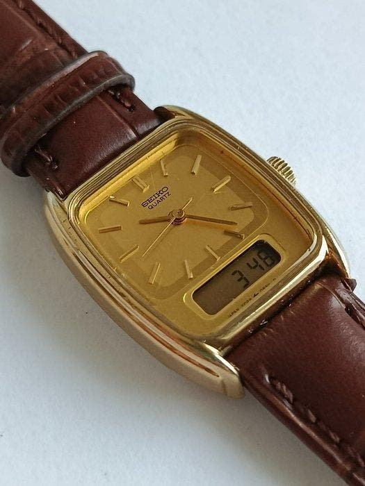 Seiko - Hybrid E029-5470 Gold Plated - Zonder minimumprijs -, Sieraden, Tassen en Uiterlijk, Horloges | Antiek