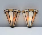 Wandlamp (2) - Glas-in-lood, Antiek en Kunst