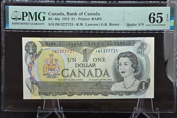 Canada. - 1 Dollar 1973 - BC-46a (Zonder minimumprijs)