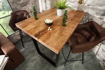 Massieve bartafel IRON CRAFT Bartafel van natuurlijk, Huis en Inrichting, Tafels | Eettafels, Ophalen of Verzenden, Nieuw