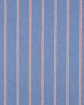 Katoen/Polyester Denim Strepen Licht Blauw, Nieuw, Blauw
