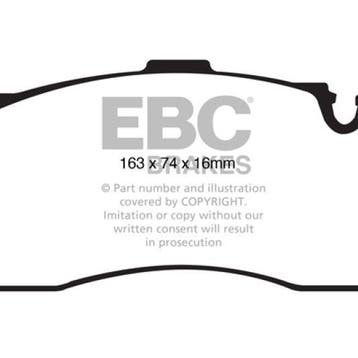 EBC 08-10 BMW 135 3.0 Twin Turbo Yellowstuff Front Brake, Ophalen of Verzenden, Nieuw