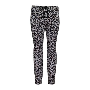 MAC • Jogger zip broek in luipaard • 36, Verzenden, Zwart, MAC, Nieuw