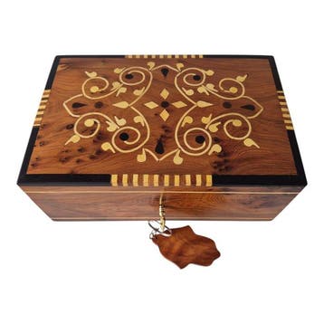Thuya Wood Craft - Artisan GKB - Sieradendoos - Handgemaakt, Antiek en Kunst