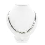 Zilveren robuuste gourmetschakel ketting, Sieraden, Tassen en Uiterlijk, Kettingen, Ophalen of Verzenden, Gebruikt, Overige kleuren