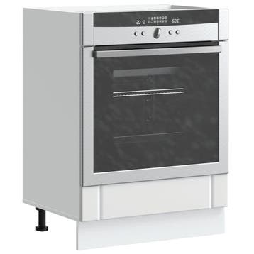 vidaXL Ovenkast Lucca bewerkt hout wit, Verzenden, Nieuw, Wit