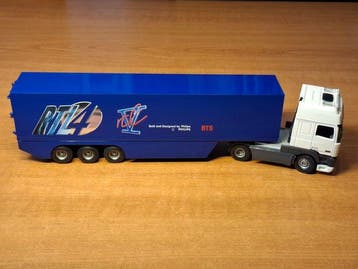 Tekno 1:50 - Model vrachtwagen - DAF/95 - RTL 4/RTL 5, Hobby en Vrije tijd, Nieuw