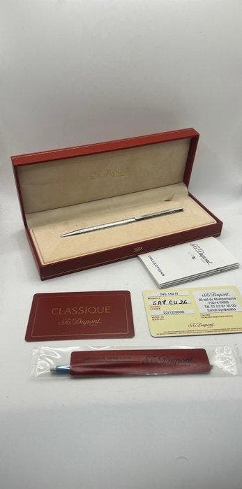 S.T. Dupont - Metal-argenté - Pen, Verzamelen, Pennenverzamelingen, Nieuw
