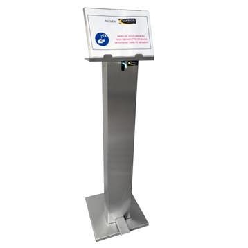 Hydro-alcoholische geldispenser met pedaal | RVS |  B350..., Verzenden