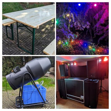 Licht, Geluid, Tent & Inrichting nodig? Party Verhuur TWENTE, Ophalen of Verzenden, Zo goed als nieuw