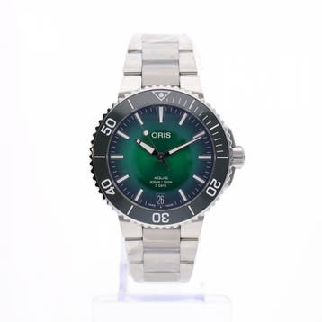 Oris Aquis Date 5-Days Cal. 400; Automatisch Heren Horloge, Overige merken, Polshorloge, Overige materialen, Ophalen of Verzenden