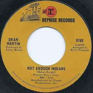 vinyl single 7 inch - Dean Martin - Not Enough Indians /..., Verzenden, Zo goed als nieuw, 7 inch, Pop