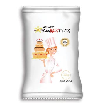 SmartFlex Fondant Wit Velvet Vanille 250g, Verzenden, Nieuw