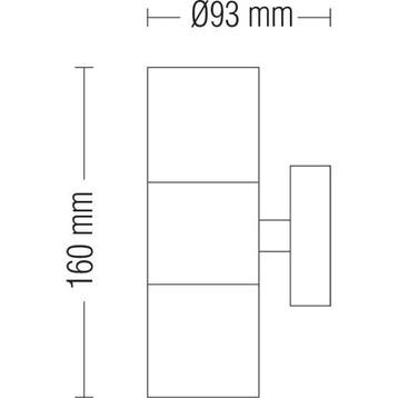 LED Tuinverlichting - Buitenlamp - Magnolia - 2-lichts -, Tuin en Terras, Nieuw, Ophalen of Verzenden, Rvs, Hanglamp