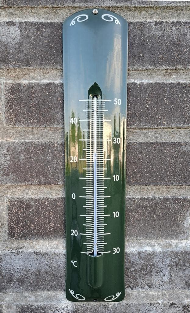 Thermometer deco groen, Verzamelen, Merken en Reclamevoorwerpen, Verzenden
