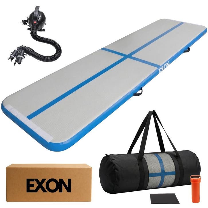 Exon® AirTrack Pro 4 Meter, Sport en Fitness, Turnen, Blauw, Nieuw, Verzenden