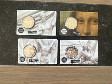 Frankrijk. 2 Euro 2025 Musée du Louvre (4 coincards)