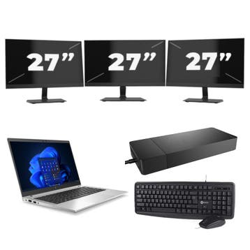 HP EliteBook 630 G9 -   i5-12e 16GB  - 256GB  + 3x 27 inch, Qwerty, Verzenden, 13 inch, Refurbished