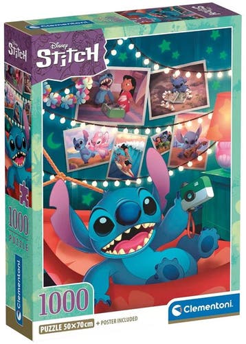 Stitch Puzzel (1000 stukjes) | Clementoni - Puzzels, Verzenden, Nieuw