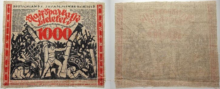 1000 Mark 15 2 1923 Stadtsparkasse Bielefeld, Postzegels en Munten, Munten | Nederland, Verzenden