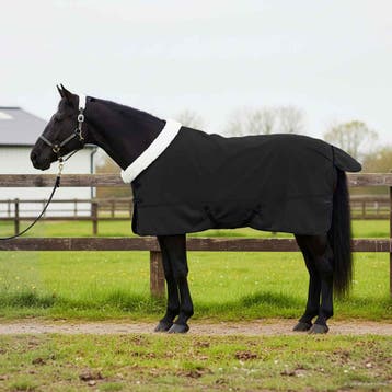 vidaXL Paardendeken Zwart 125 cm Polar fleece, Verzenden, Nieuw