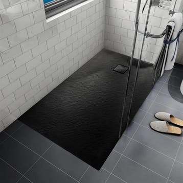 Douchebak BWS Naxos SMC 120x90 cm Stone-look Mat Zwart, Doe-het-zelf en Verbouw, Sanitair, Ophalen of Verzenden, Nieuw, Douche