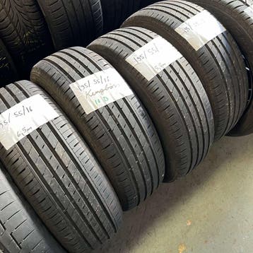 4 x Kingboss 195-55-16 Zomerbanden 6,5mm, Gebruikt, 16 inch, Ophalen of Verzenden, Band(en)
