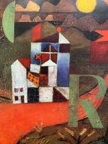 Paul Klee (after) - Villa R, 1919 - Bauhaus Artprint - 50 x