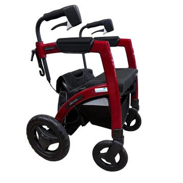 Rollz Motion 2.1 Small Ruby Red Rollator & Rolstoel in Één –, Ophalen of Verzenden, Gebruikt