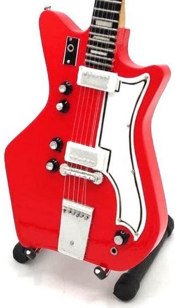 Miniatuur replica Airline gitaar - The White Stripes, Ophalen of Verzenden, Nieuw, Pop, Beeldje of Miniatuur