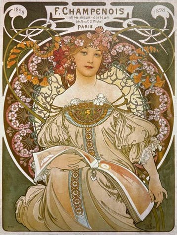Marie Alphonse Mucha - “Moet & Chandon White Star Champagne,