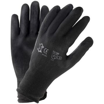 Werkhandschoenen Pu Flex Zwart, Maat 10, Verzenden, Nieuw