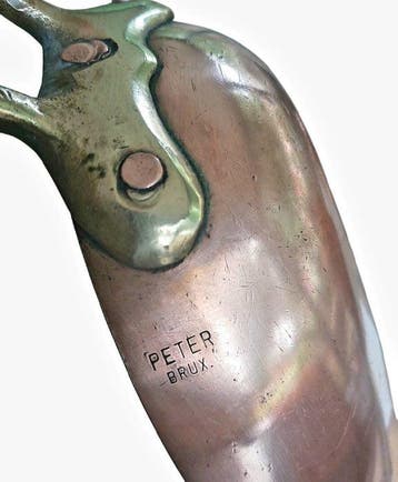Peter Brux - Ovenschaal - Koper, Messing, Voedings-tin - S