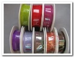 Lint Vivant Organza met draad 75 Bruin 25 mm per rol, Hobby en Vrije tijd, Ophalen of Verzenden, Nieuw