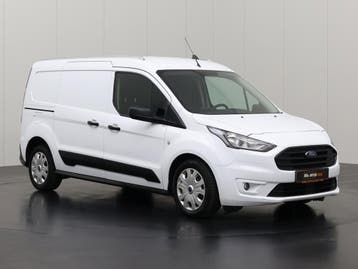 Ford Transit Connect 1.5TDCi Lang, Stof, Gebruikt, Euro 6, Wit
